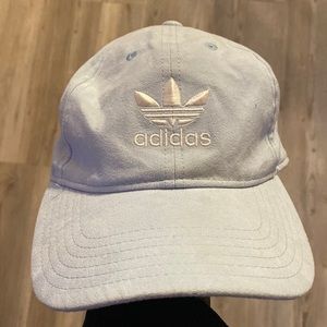 Baby Blue Suede Adidas Hat